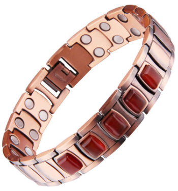 Electroplated Gold Pure Copper Magnetic Therapy Bracelet