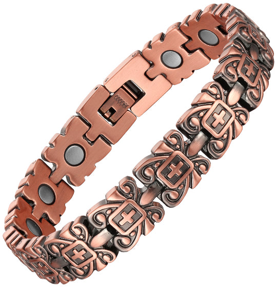 Electroplated Gold Pure Copper Magnetic Therapy Bracelet