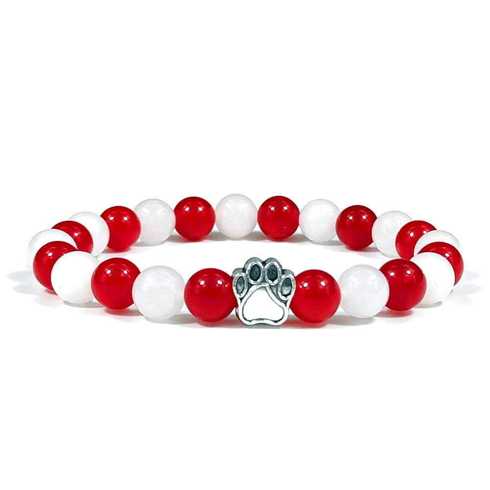 Natural Couple Elastic Beaded Bracelet
