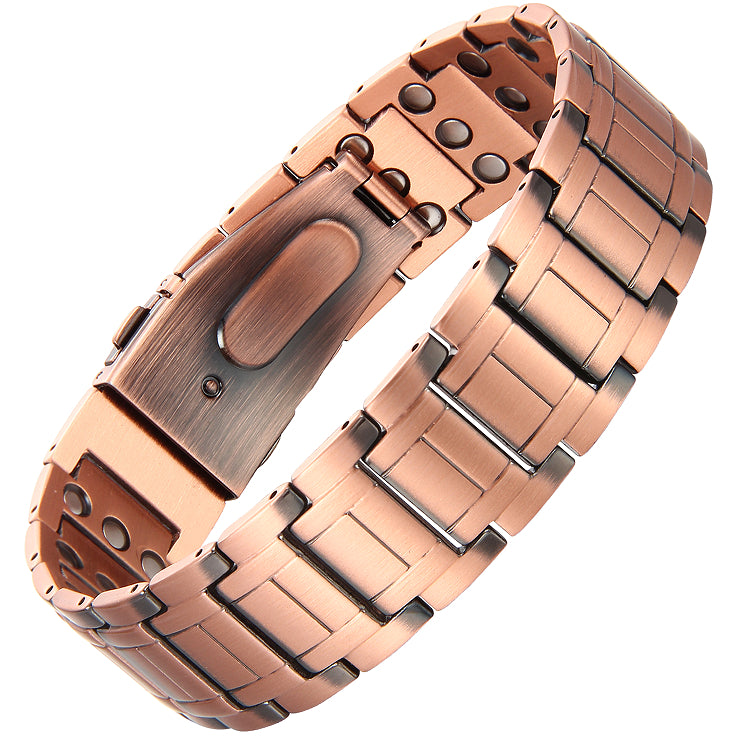 Electroplated Gold Pure Copper Magnetic Therapy Bracelet