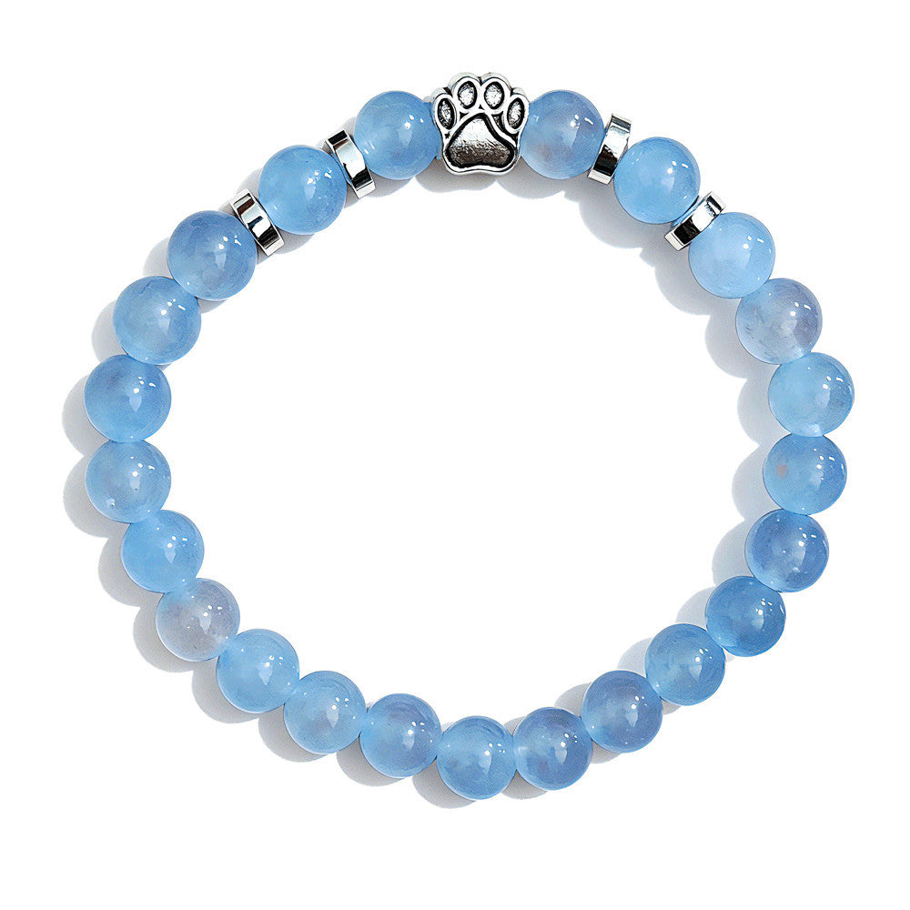 Natural Couple Elastic Beaded Bracelet