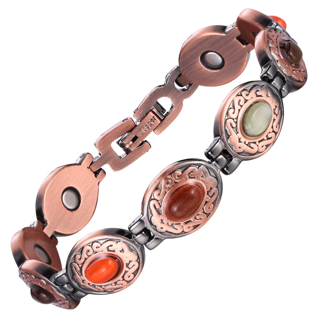 Electroplated Gold Pure Copper Magnetic Therapy Bracelet