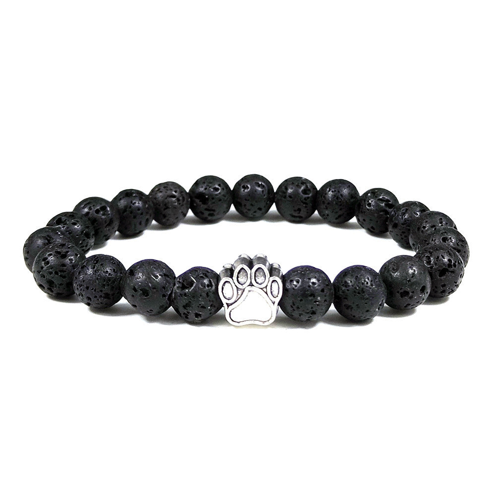 Natural Couple Elastic Beaded Bracelet