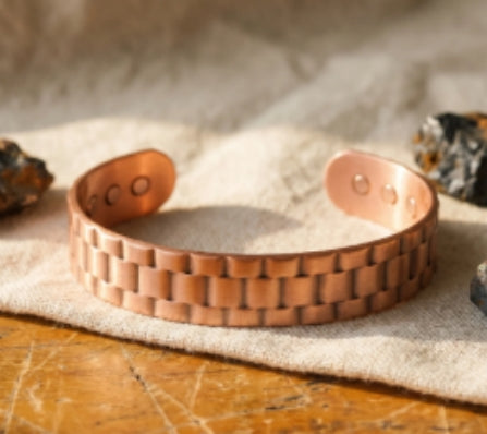 Electroplated Gold Pure Copper Magnetic Therapy Bracelet