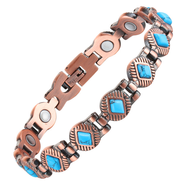 Electroplated Gold Pure Copper Magnetic Therapy Bracelet