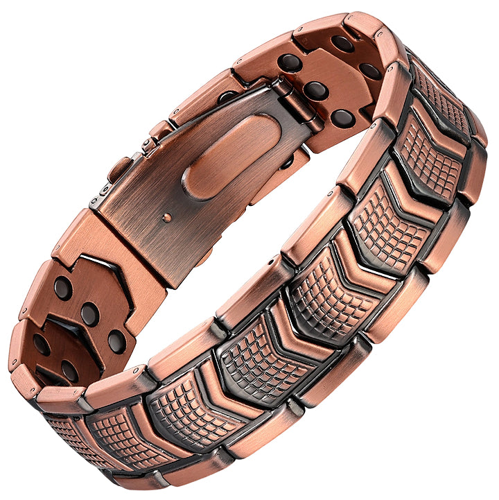 Electroplated Gold Pure Copper Magnetic Therapy Bracelet