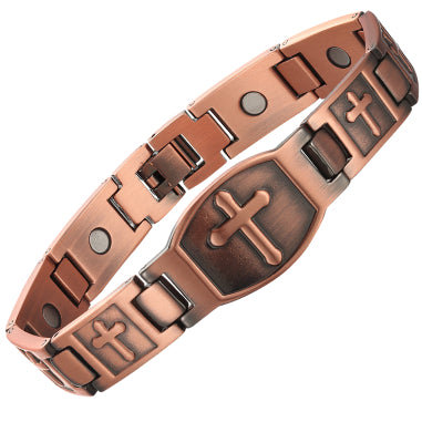 Electroplated Gold Pure Copper Magnetic Therapy Bracelet