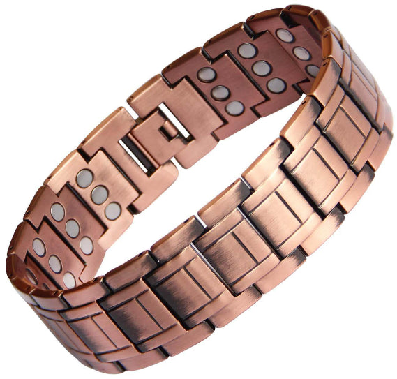 Electroplated Gold Pure Copper Magnetic Therapy Bracelet