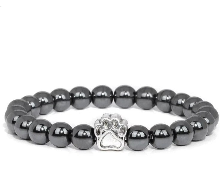Natural Couple Elastic Beaded Bracelet