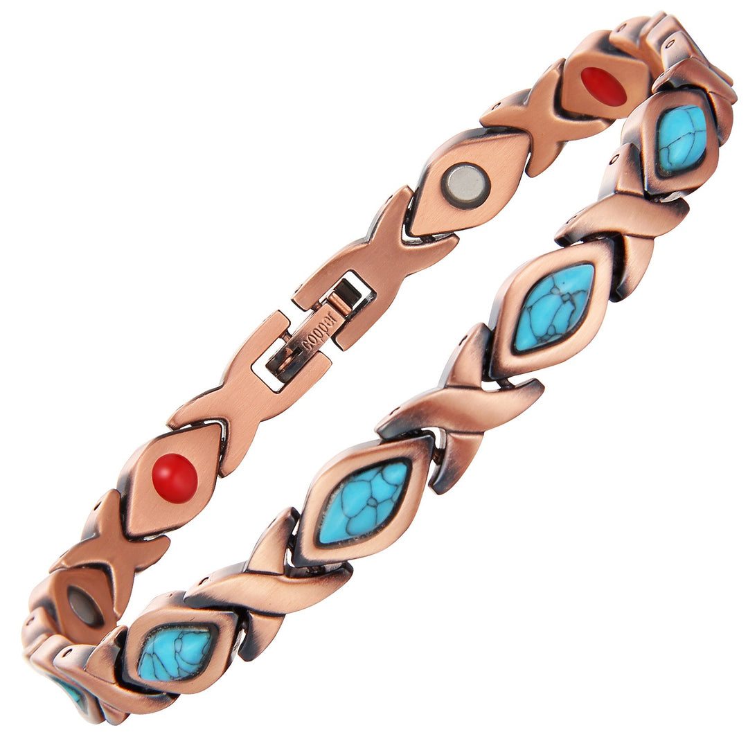 Electroplated Gold Pure Copper Magnetic Therapy Bracelet