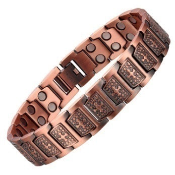 Electroplated Gold Pure Copper Magnetic Therapy Bracelet