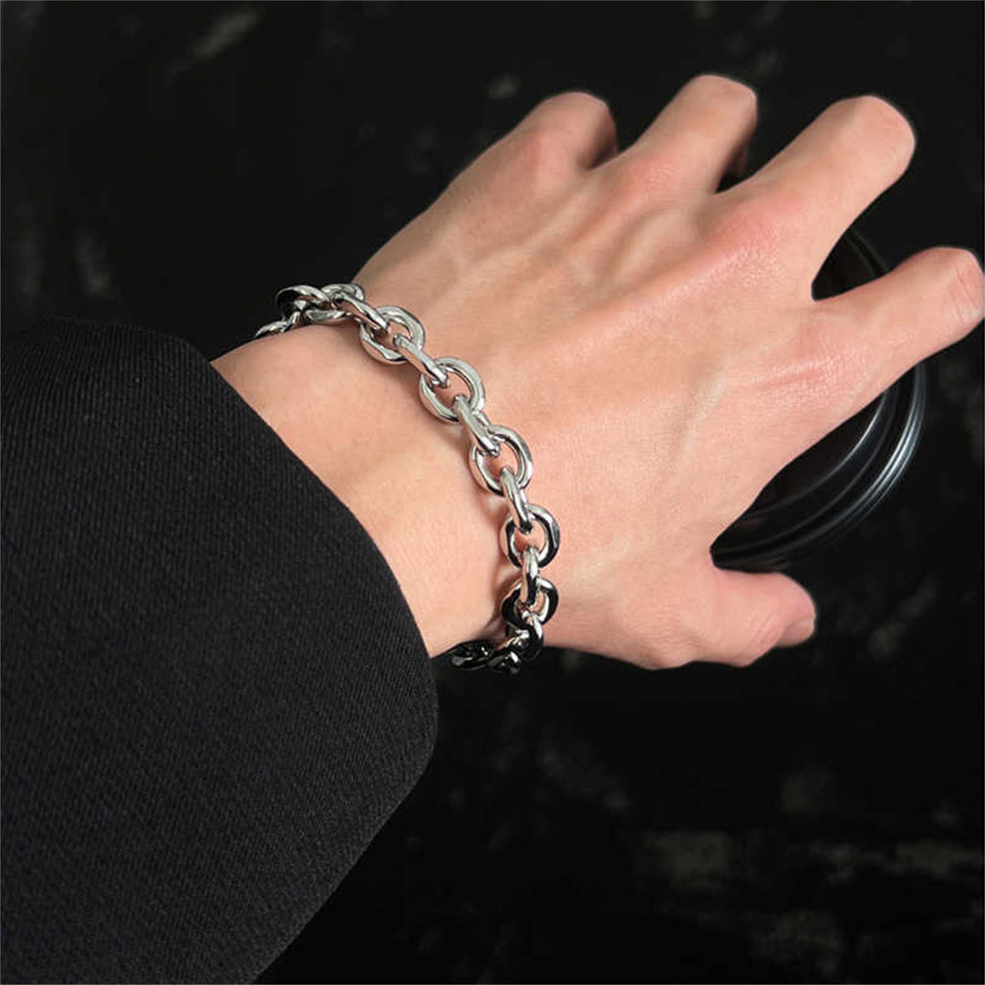S925 Sterling Silver Cuba Bracelet Men