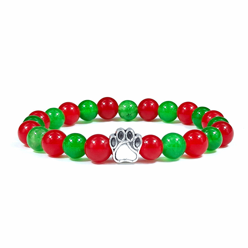 Natural Couple Elastic Beaded Bracelet