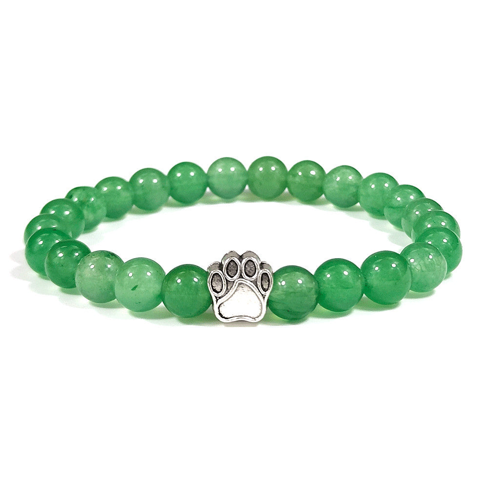 Natural Couple Elastic Beaded Bracelet