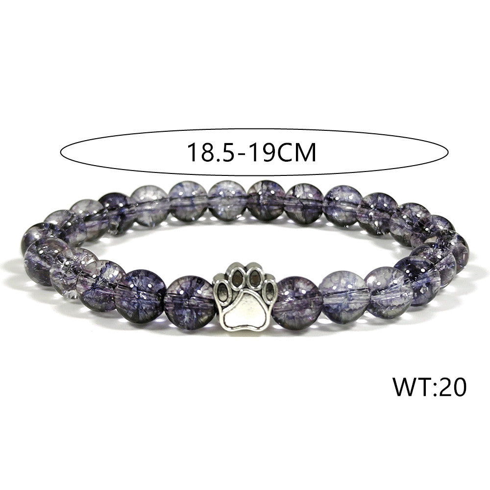 Natural Couple Elastic Beaded Bracelet