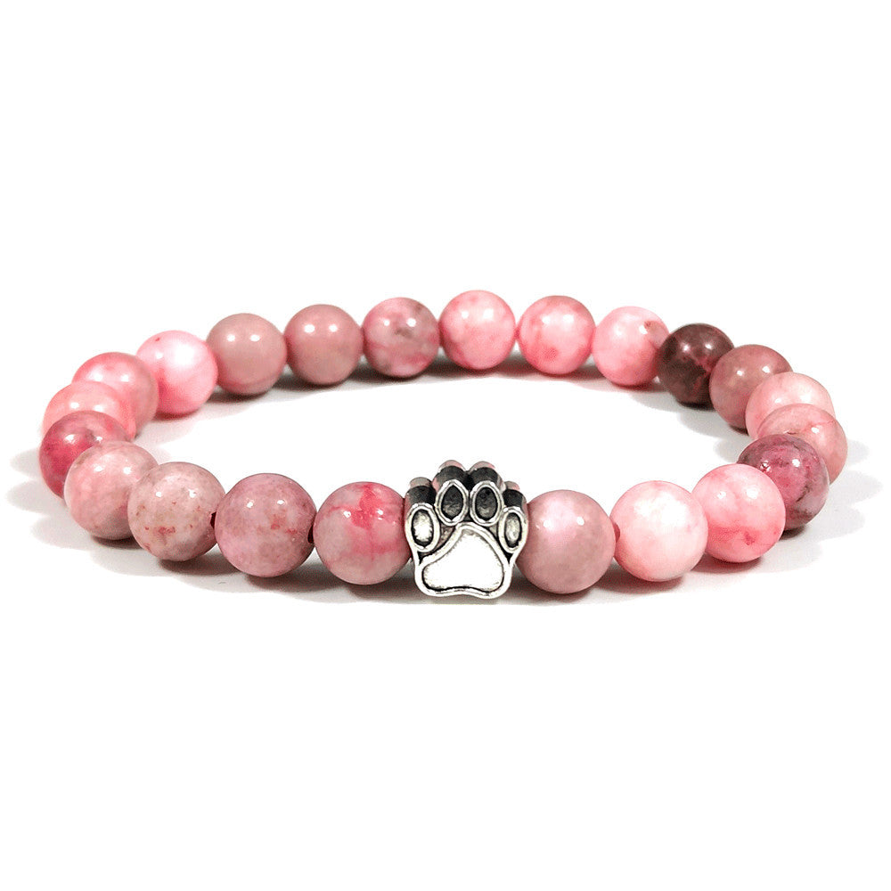 Natural Couple Elastic Beaded Bracelet