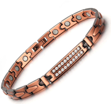 Electroplated Gold Pure Copper Magnetic Therapy Bracelet