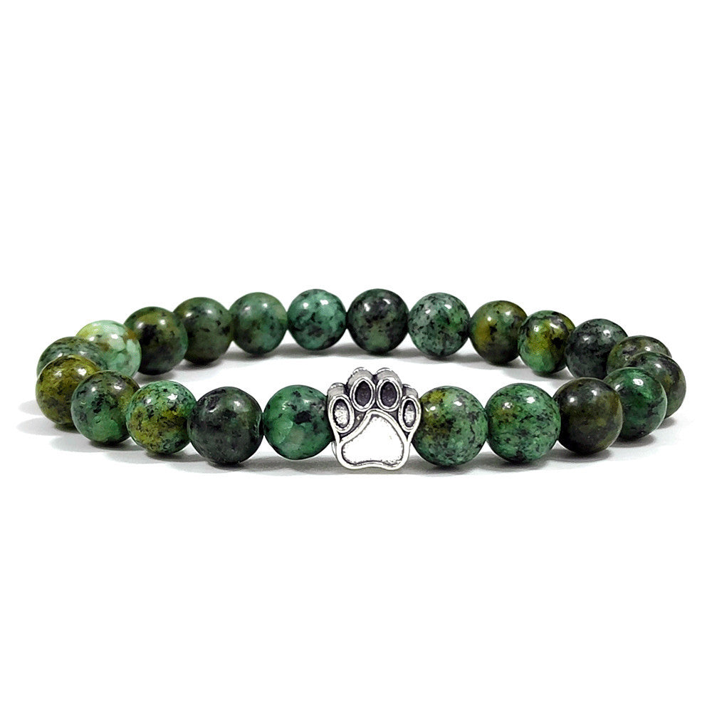 Natural Couple Elastic Beaded Bracelet