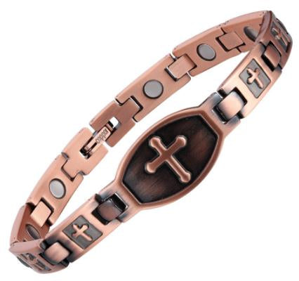 Electroplated Gold Pure Copper Magnetic Therapy Bracelet