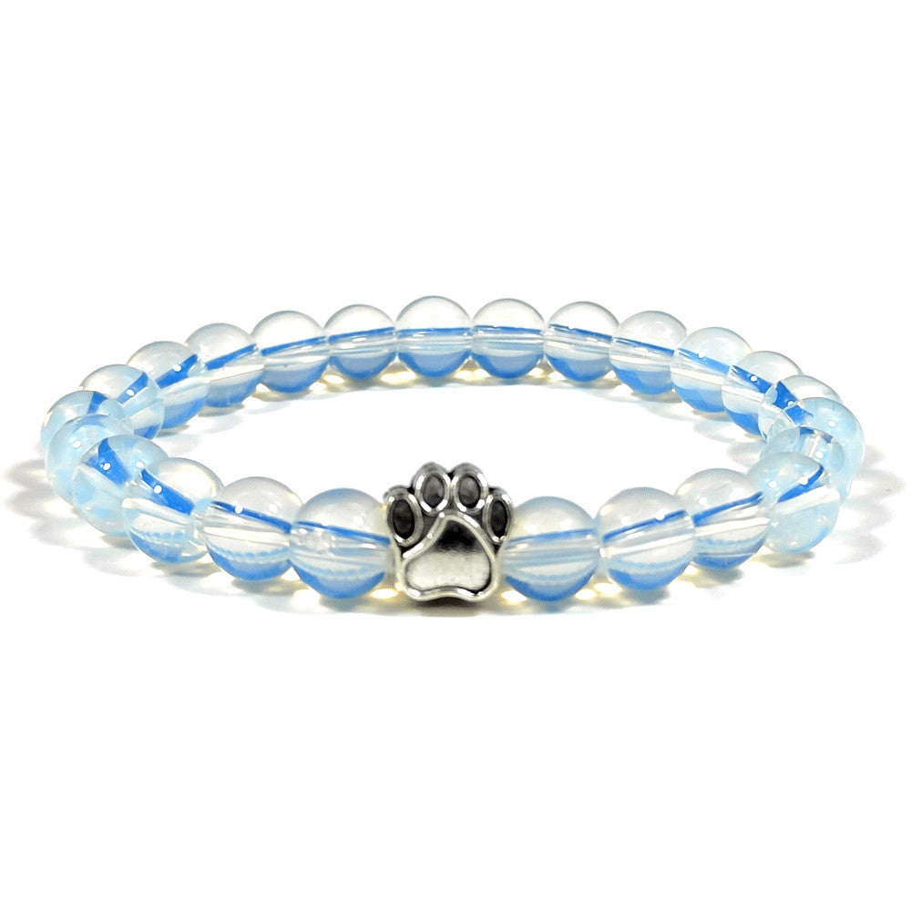 Natural Couple Elastic Beaded Bracelet