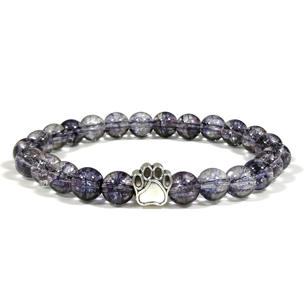 Natural Couple Elastic Beaded Bracelet