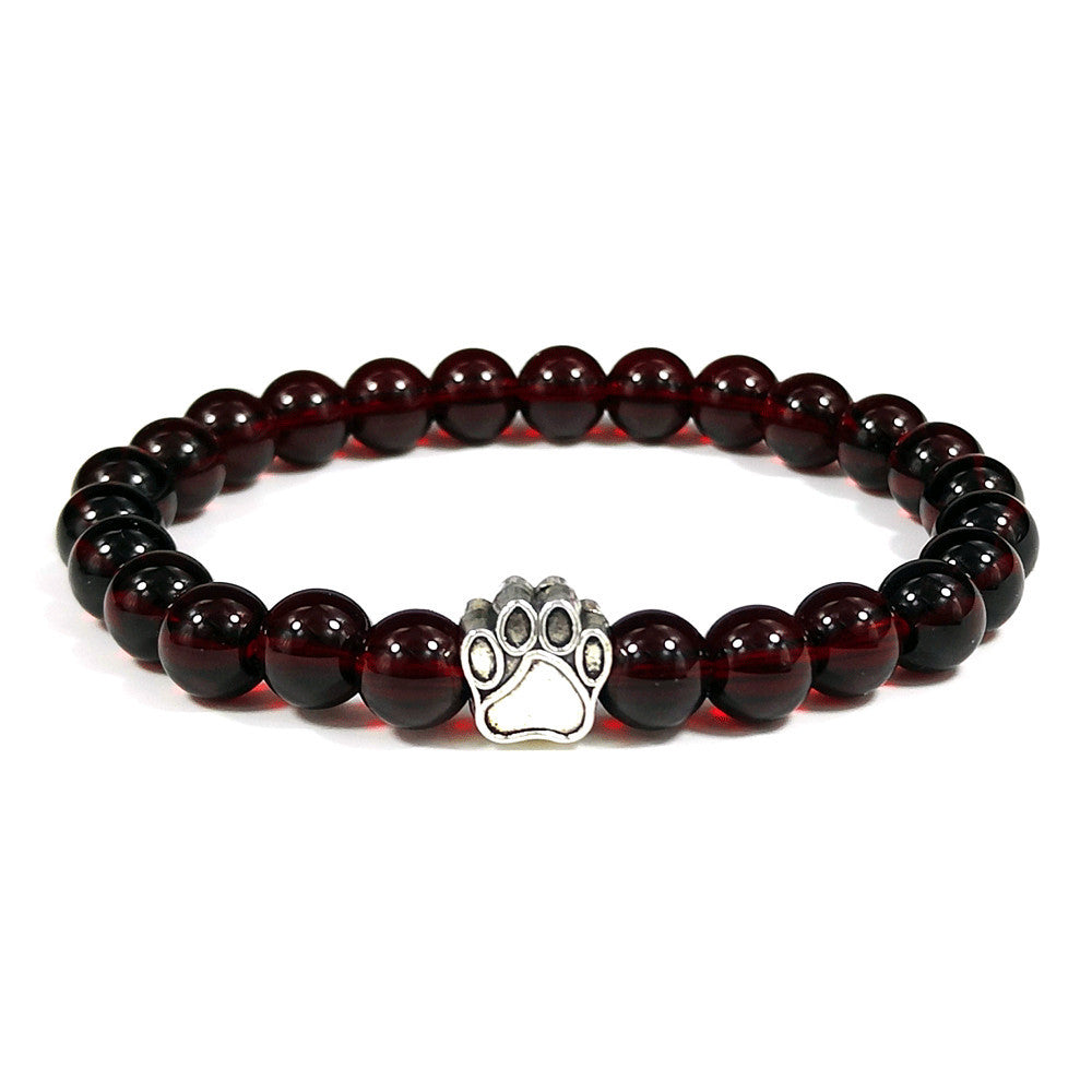 Natural Couple Elastic Beaded Bracelet
