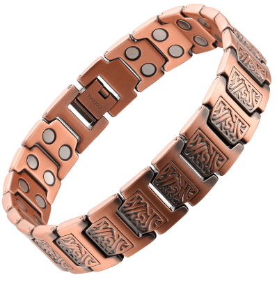 Electroplated Gold Pure Copper Magnetic Therapy Bracelet