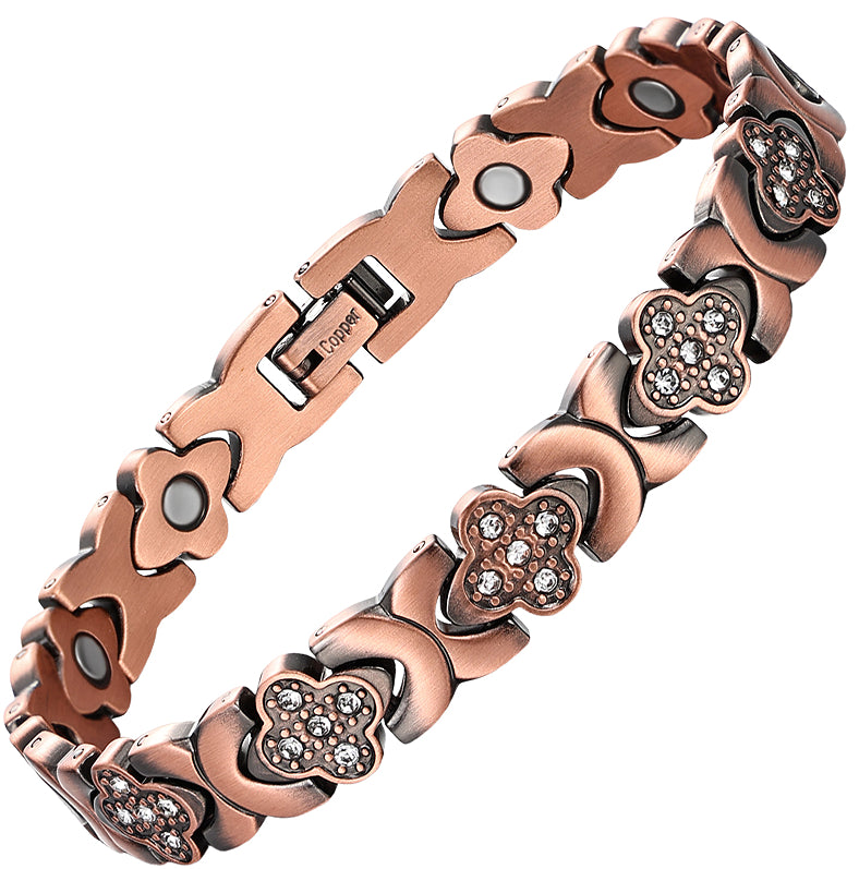 Electroplated Gold Pure Copper Magnetic Therapy Bracelet