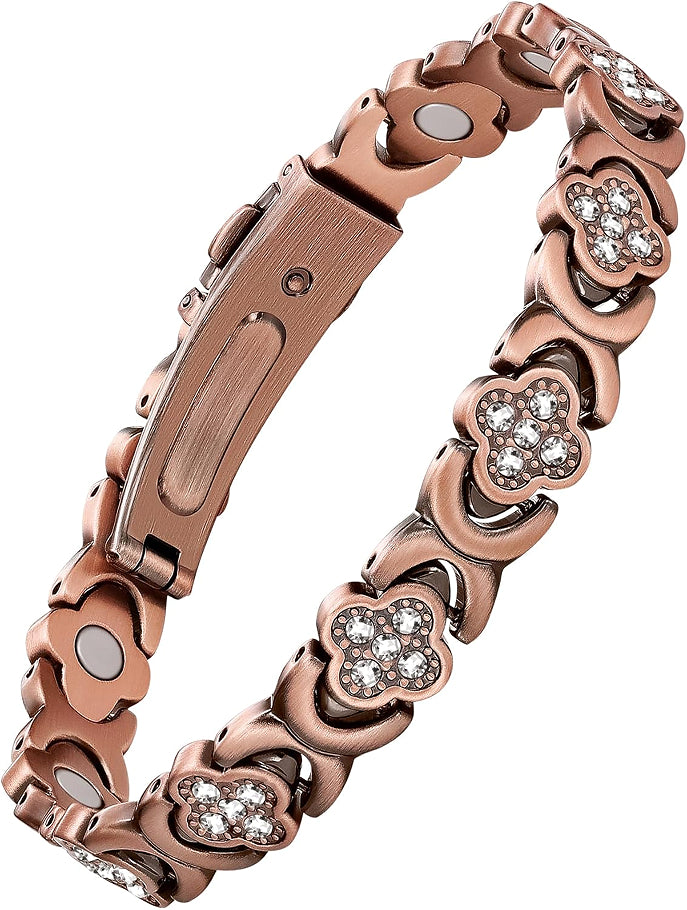 Electroplated Gold Pure Copper Magnetic Therapy Bracelet