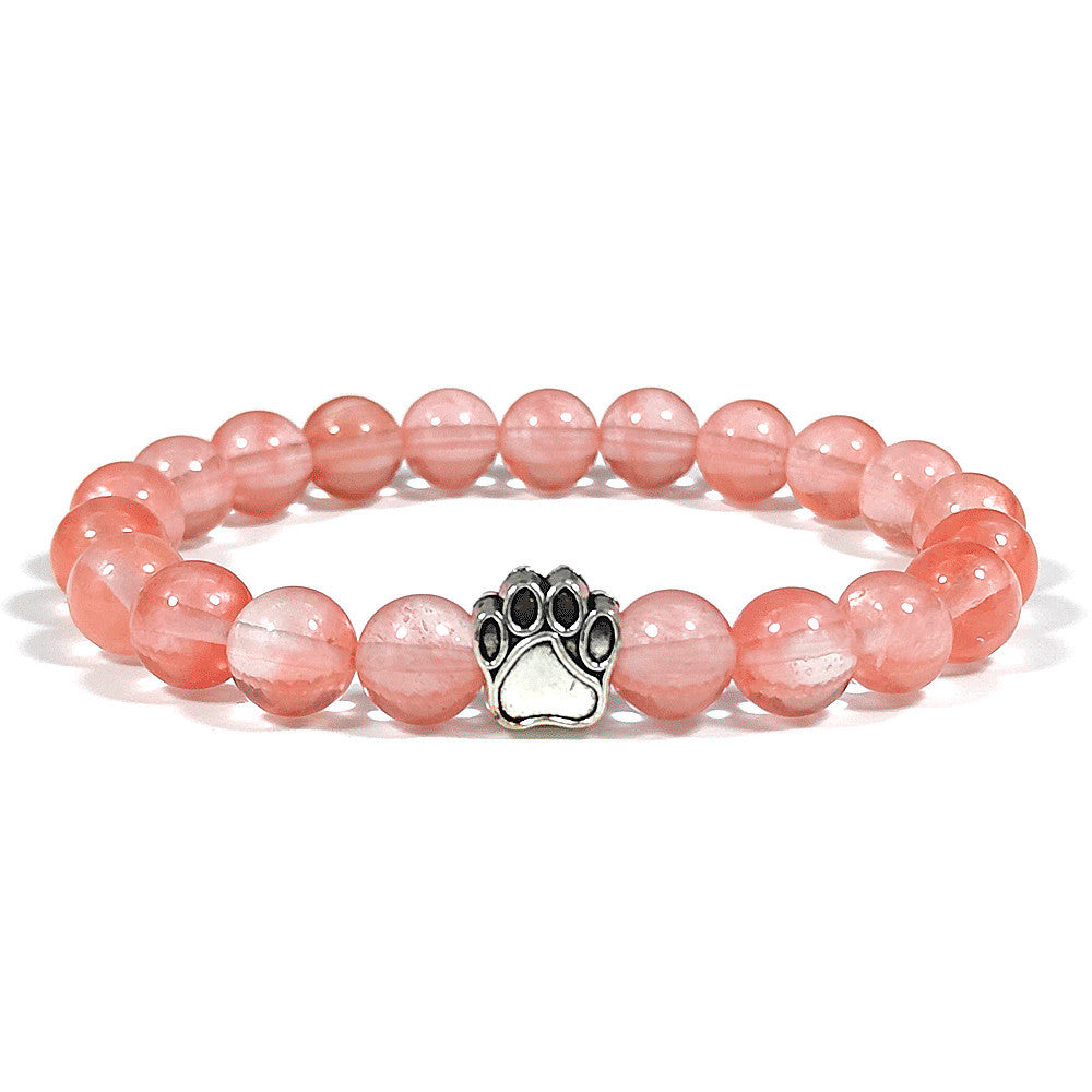 Natural Couple Elastic Beaded Bracelet