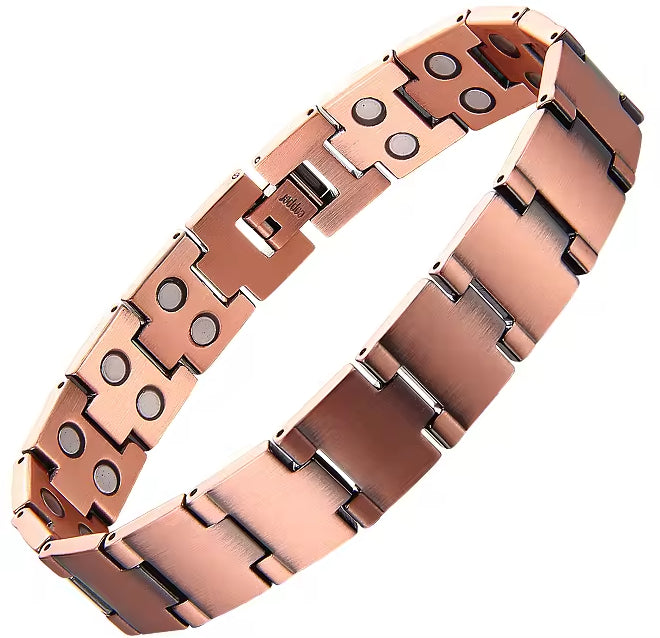 Electroplated Gold Pure Copper Magnetic Therapy Bracelet