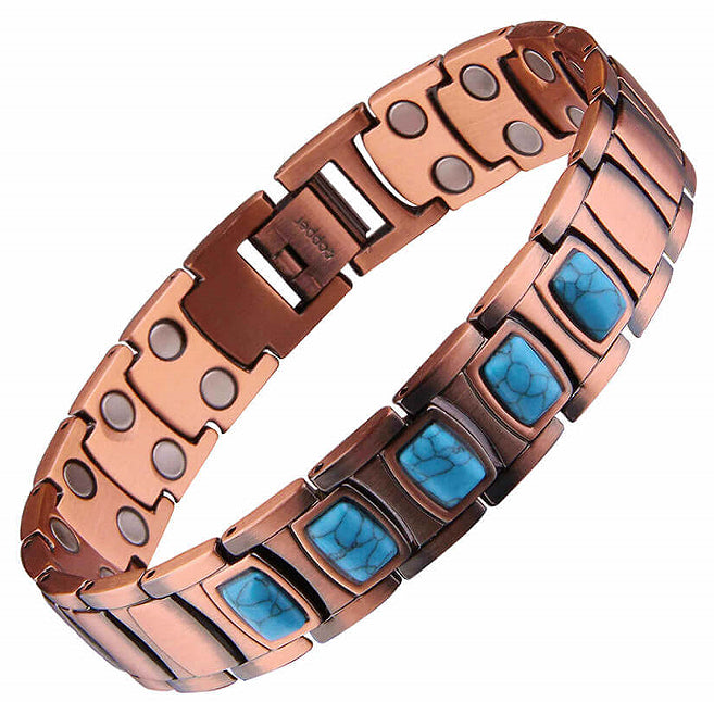Electroplated Gold Pure Copper Magnetic Therapy Bracelet